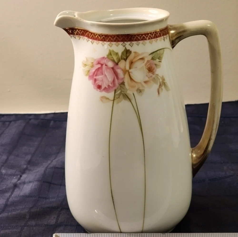 Bavaria LDBC China Tea Pot Pink‎ Roses Gold Gilt